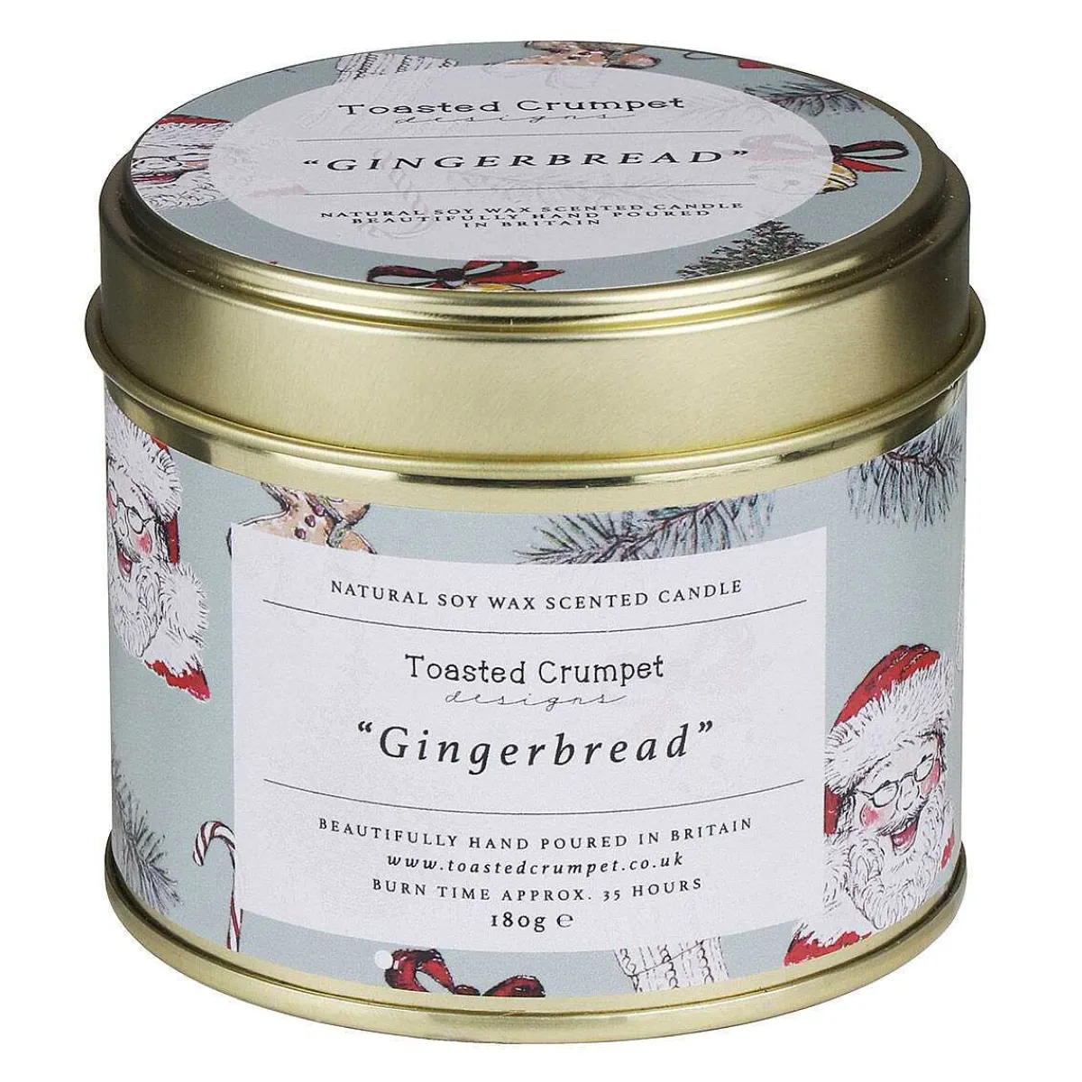 'All Things Jolly' Gingerbread Tin Candle>Toasted Crumpet Online