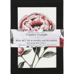 'Blooming Marvellous' Notecards Mixed Set Of 8>Toasted Crumpet Sale