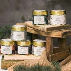 'Clementine & Clove' Robin & Eucalyptus Christmas Tin Candle><noscript><img width=