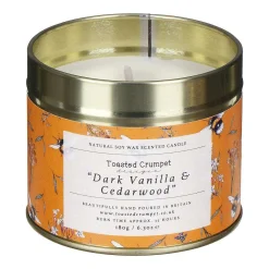 Dark Vanilla & Cedarwood Tin Candle>Toasted Crumpet Cheap