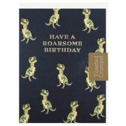 Dinosaurs 'Have A Roarsome Birthday!' Mini Birthday Card>Toasted Crumpet Store