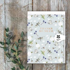 Dragonflies Mini Thank You Card>Toasted Crumpet Outlet