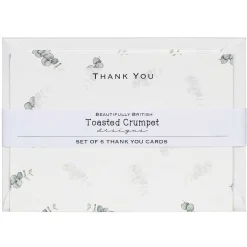 'Eucalyptus' Thank You Notecards Set Of 6>Toasted Crumpet Hot
