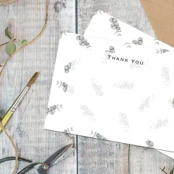 'Eucalyptus' Thank You Notecards Set Of 6><noscript><img width=