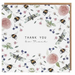 Garden Wildflower Meadows 'Thank You So Much' Card>Toasted Crumpet Flash Sale