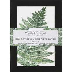 'Greenery' Notecards Mixed Set Of 8><noscript><img width=