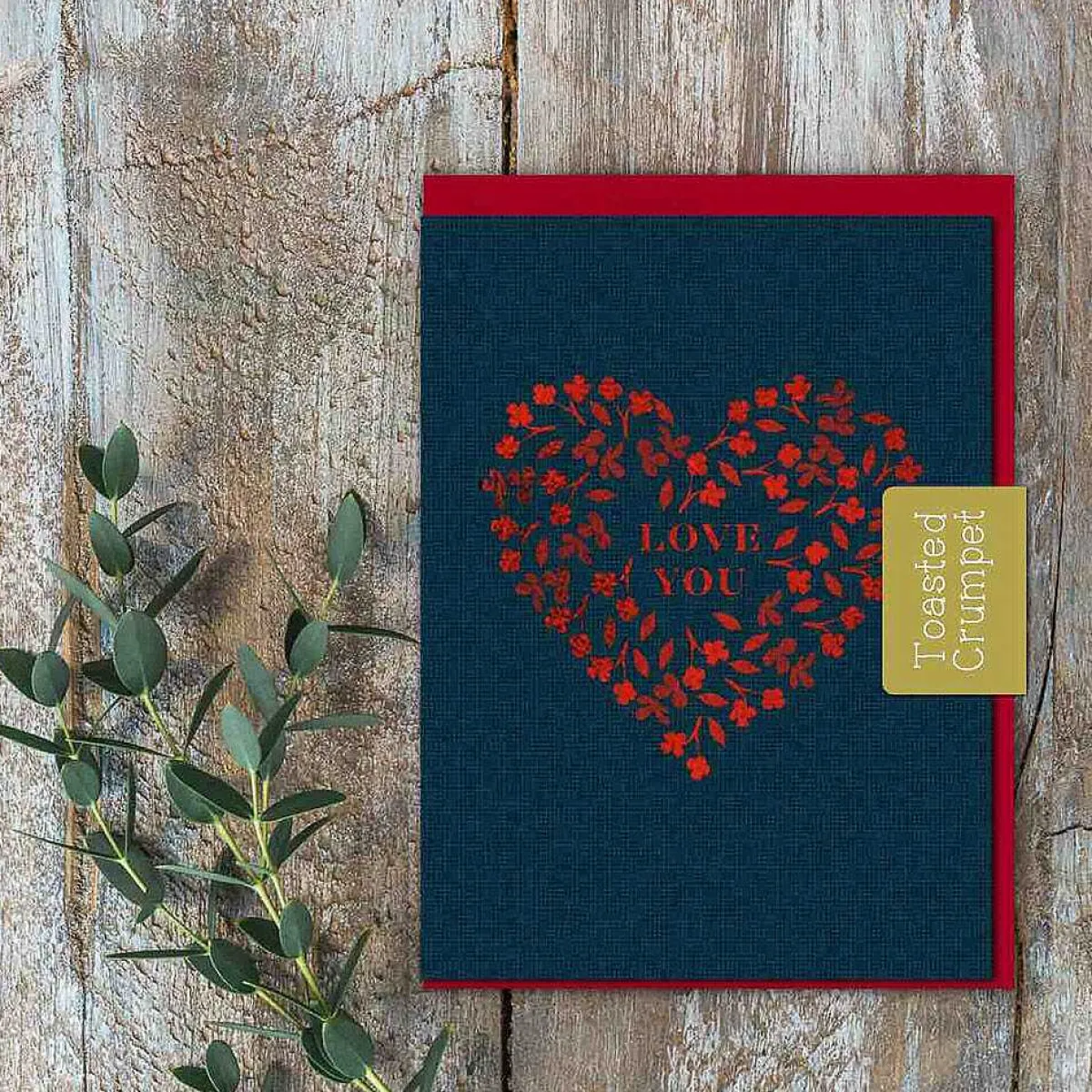 'Love You' Mini Card>Toasted Crumpet New
