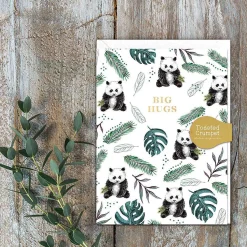 Panda 'Big Hugs' Mini Card>Toasted Crumpet Best Sale