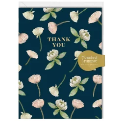 Peonies & Waterlilies Mini Thank You Card>Toasted Crumpet Cheap
