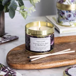 Pomegranate Noir & Mulberry Tin Candle><noscript><img width=