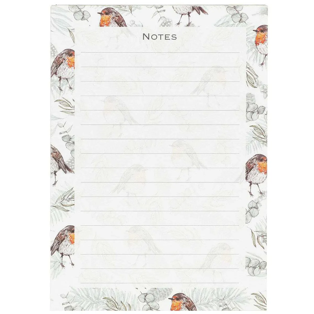 'Robin & Eucalyptus' A6 Jotter Notepad>Toasted Crumpet Cheap