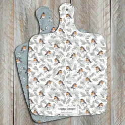 'Robins & Eucalyptus' Large Double Sided Chopping Board><noscript><img width=