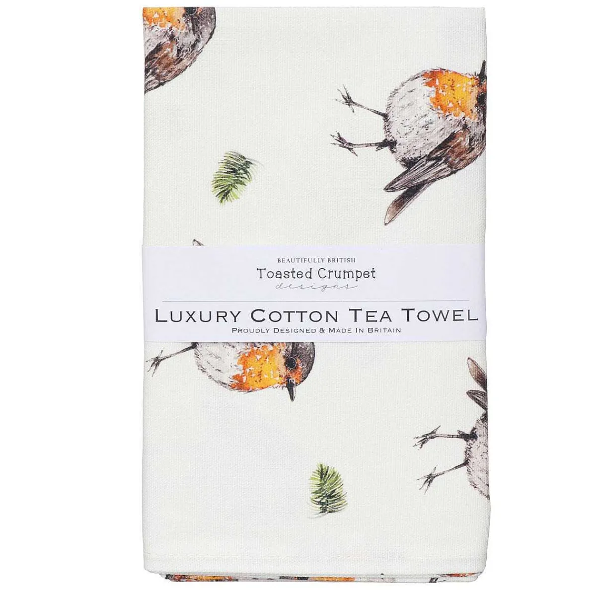 'Robins' Tea Towel>Toasted Crumpet Outlet