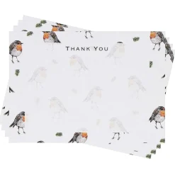 'Robins' Thank You Notecards Set Of 6>Toasted Crumpet Best Sale