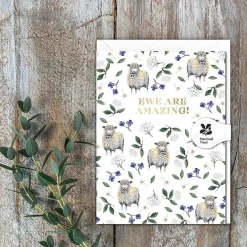 Sheep White 'Ewe Are Amazing' Mini Card>Toasted Crumpet Clearance