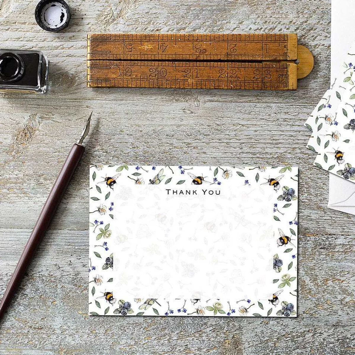 'Wildflower Meadows' Thank You Notecards Set Of 6>Toasted Crumpet Cheap