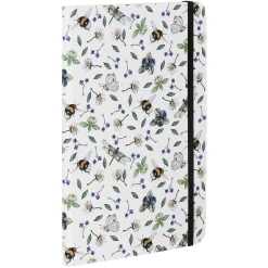 'Wildflower Meadows' White A5 Lined Notebook><noscript><img width=