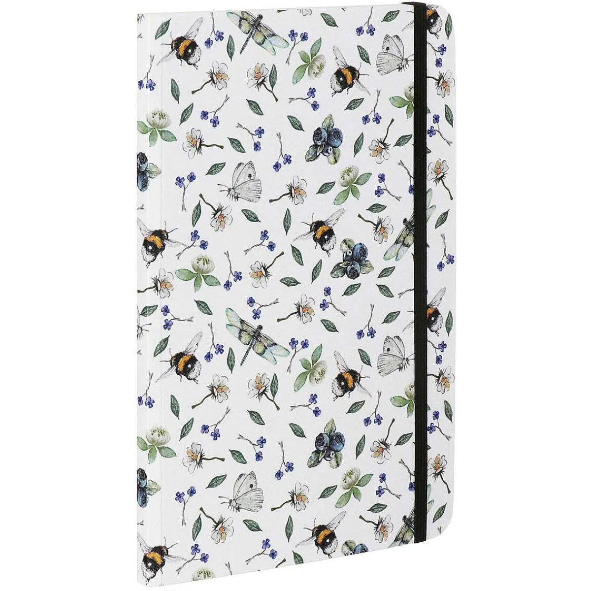 'Wildflower Meadows' White A5 Lined Notebook>Toasted Crumpet Shop