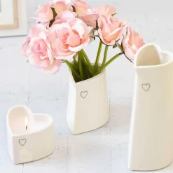 Evie Heart Shaped Candle In Pot><noscript><img width=
