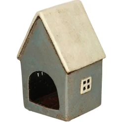 Dark Grey House Tealight Holder>Village Pottery Hot