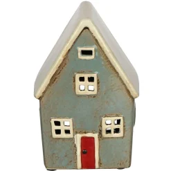 Dark Grey House Tealight Holder>Village Pottery Hot