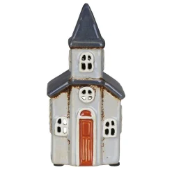 Grey Church Tealight Holder><noscript><img width=