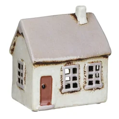 Light Grey House Tealight Holder>Village Pottery Cheap