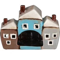 Multi Three House Tealight Holder><noscript><img width=