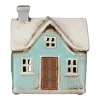Turquoise Traditional House Tealight Holder>Village Pottery Cheap