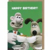 'Cup Of Tea' Birthday Card>Wallace & Gromit Clearance