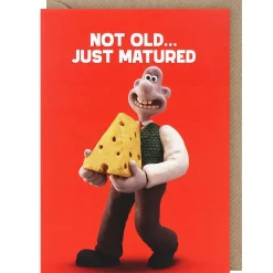 'Not Old... Just Matured' Birthday Card>Wallace & Gromit Cheap
