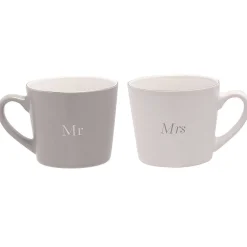 Amore 'Mr & Mrs' Boxed Set Of 2 Mugs><noscript><img width=