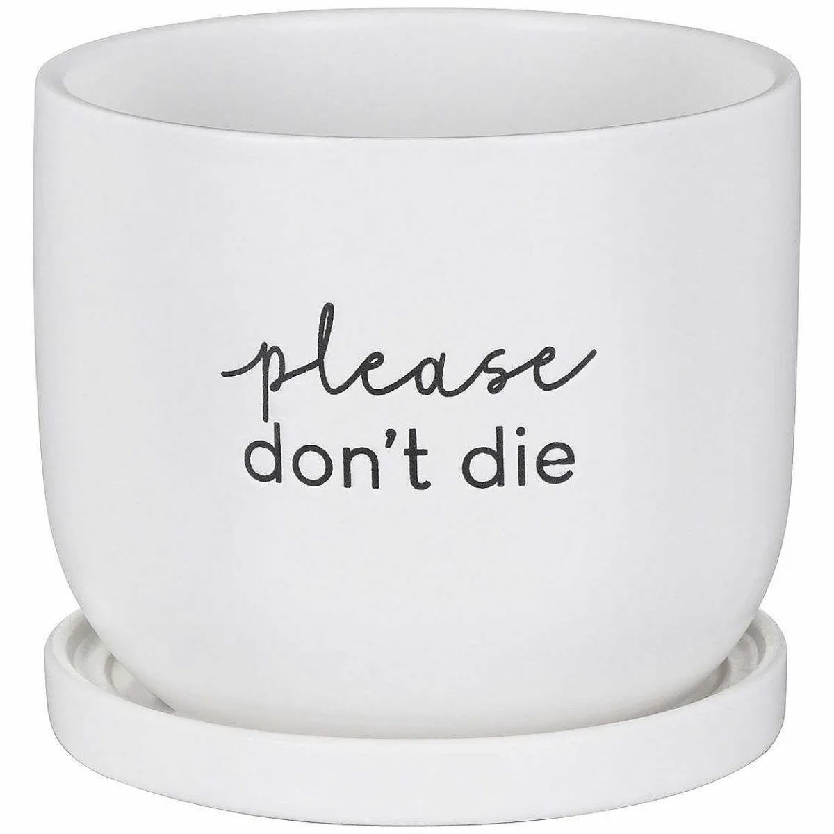 Country Living Please Don'T Die Ceramic Plant Pot>Widdop & Co Best
