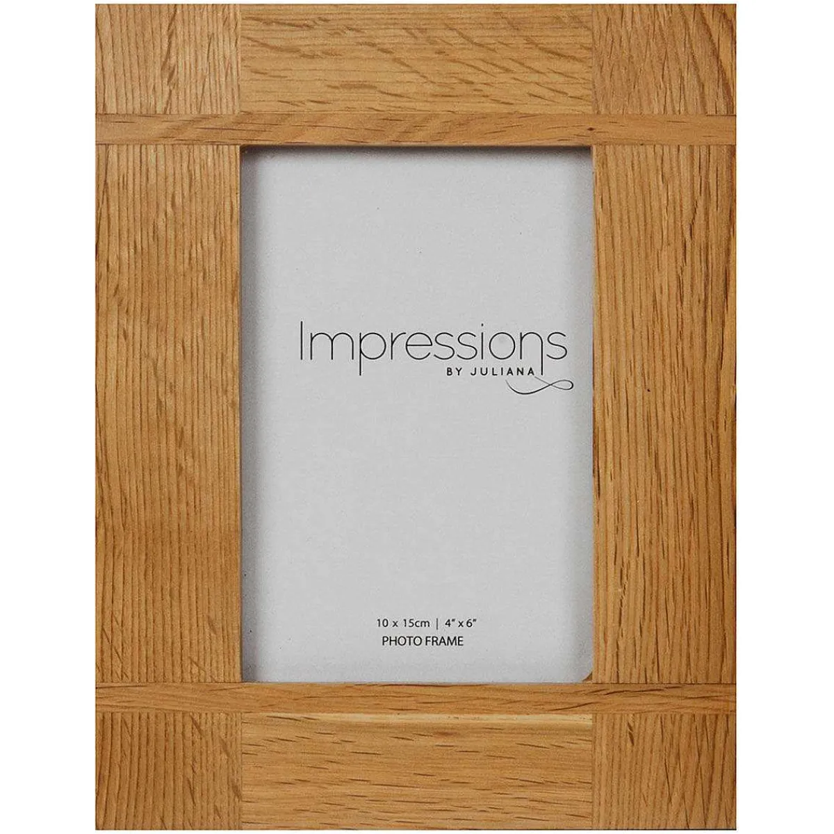 Cross Oak Finish Wooden 6 X 4 Photo Frame>Widdop & Co Hot