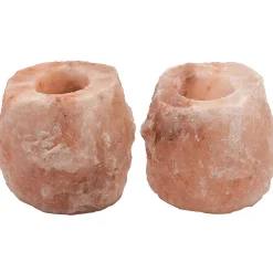 Himalayan Rock Salt Set Of 2 Tealight Holders><noscript><img width=