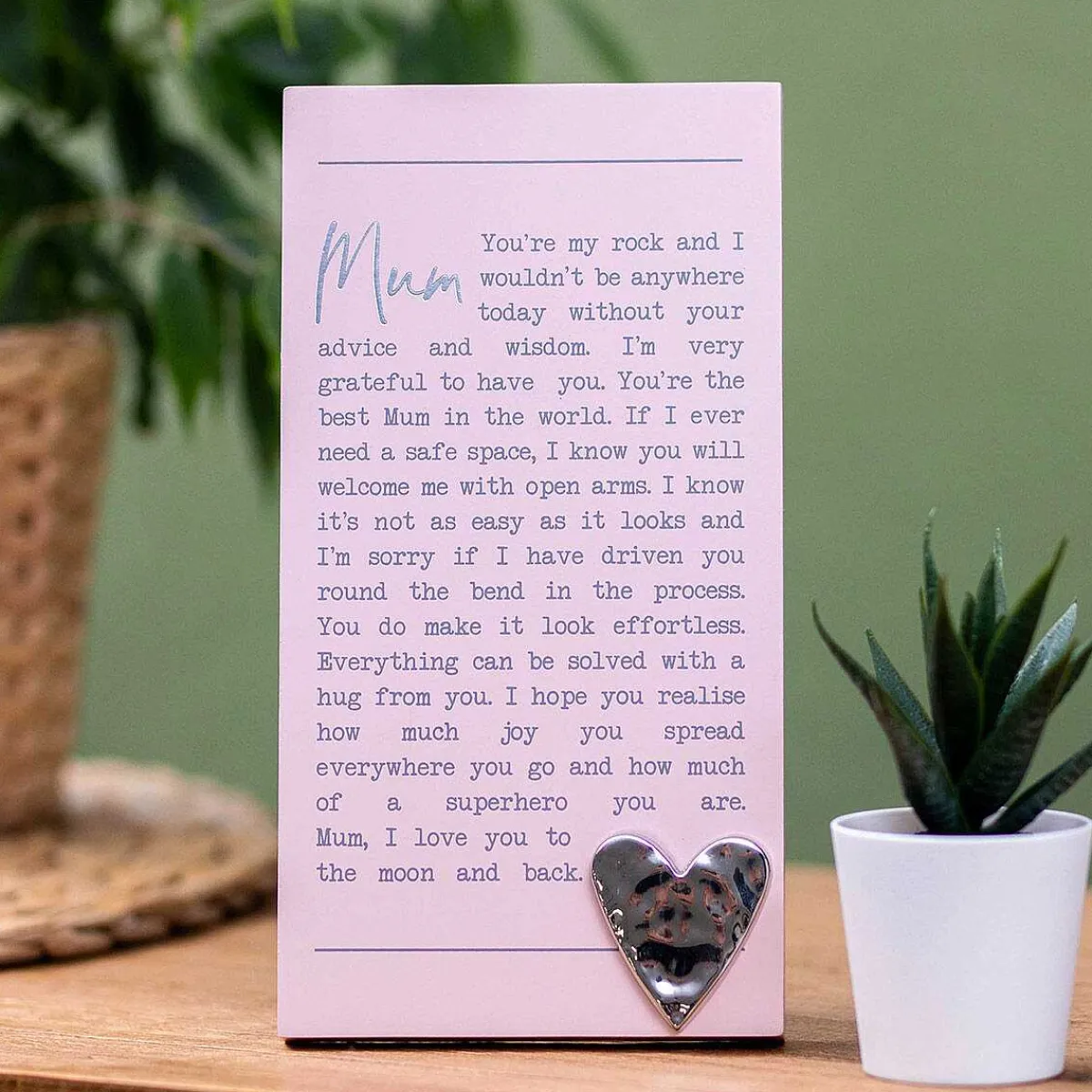 Moments Standing Plaque Mum>Widdop & Co Flash Sale