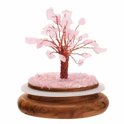 Rose Quartz Gemstone Dome Tree><noscript><img width=
