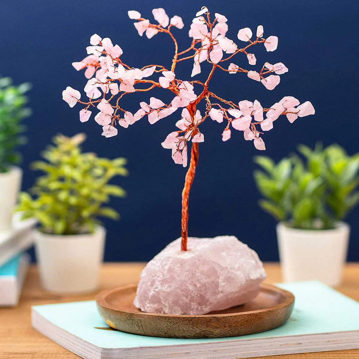 Serenity 'Love' Rose Quartz Gemstone Tree>Widdop & Co Flash Sale