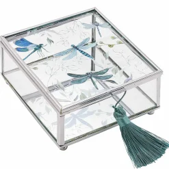 Sophia Glass Dragonfly Trinket Box><noscript><img width=