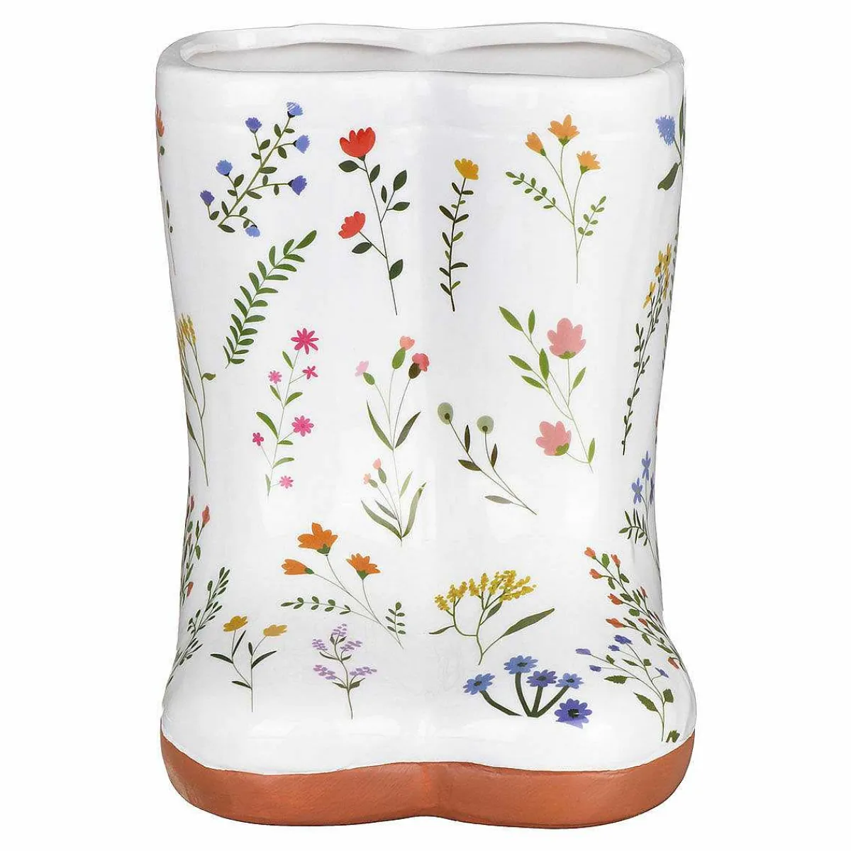 The Cottage Garden Floral Wellies Small Ceramic Vase>Widdop & Co Outlet
