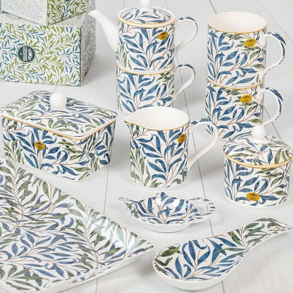 Willow Bough Set Of 2 Stacking Mugs>William Morris Online