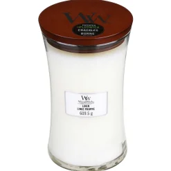 Linen Large Hourglass Candle>WoodWick Sale