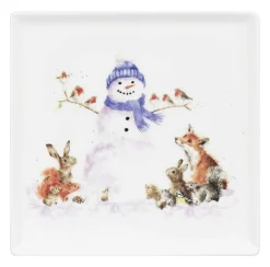 7 Inch Square Plate - 'Gathered Around'>Wrendale Best