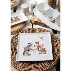 7 Inch Square Plate - Woodland Party><noscript><img width=