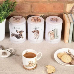 A Dog's Life Tea, Coffee, Sugar Canisters><noscript><img width=