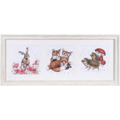 A Meadow Trio Triple Print With Cream Frame>Wrendale Online