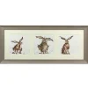 A Trio Of Hares Triple Print With Taupe Frame>Wrendale Discount