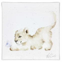 'A-Roar-Able' Lion Small Canvas>Wrendale Online