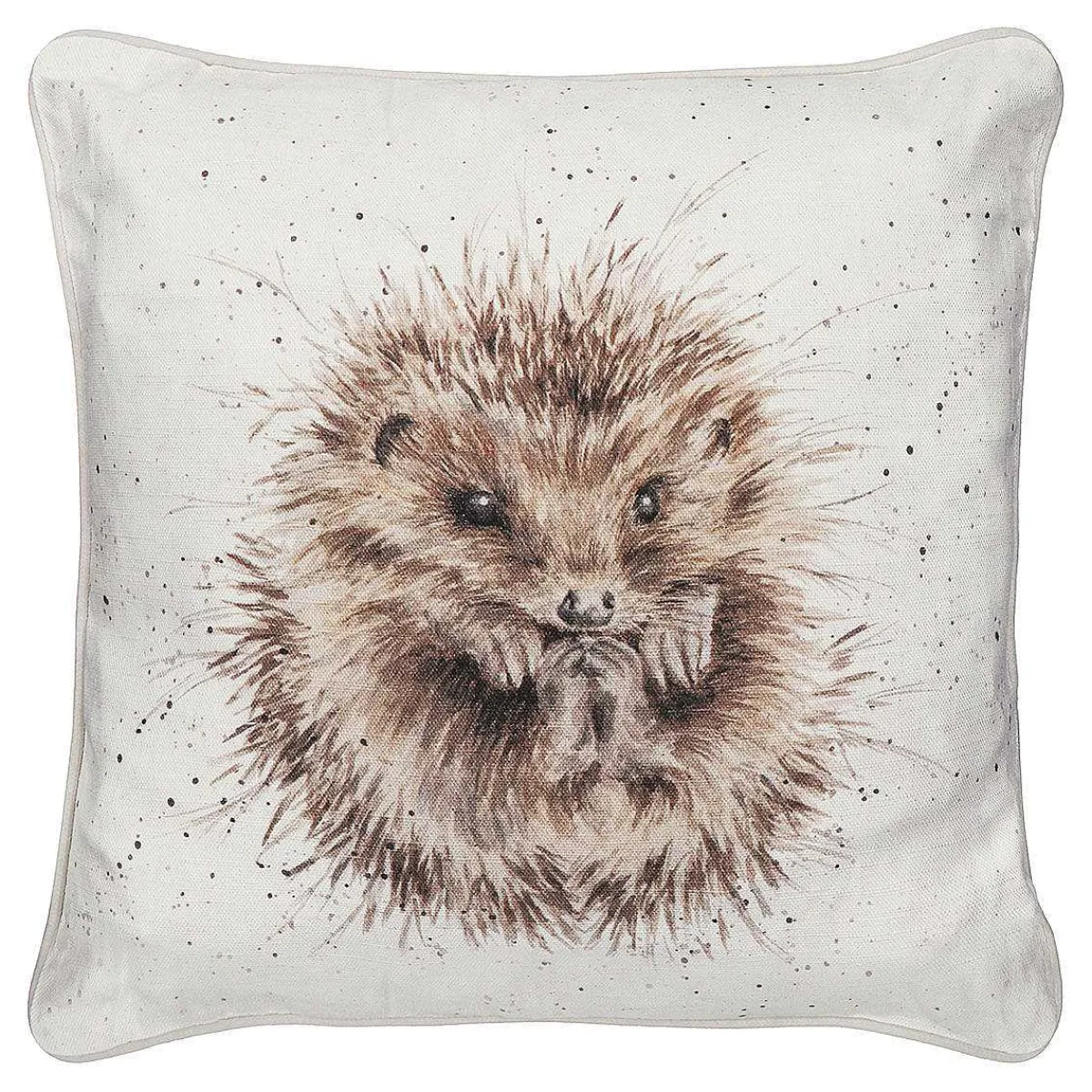 'Awakening' Hedgehog Square Cushion>Wrendale Fashion