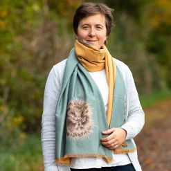 'Awakening' Hedgehog Winter Scarf>Wrendale Outlet